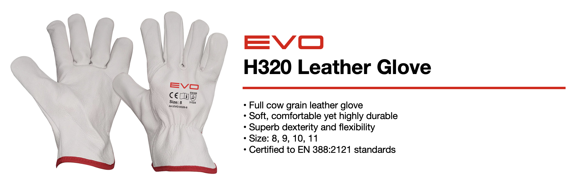 EVO H320 Leather Glove